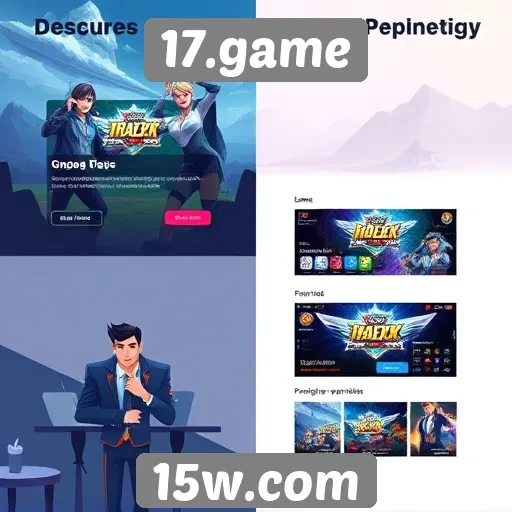 Evolução do design do site 17.game ao longo do tempo