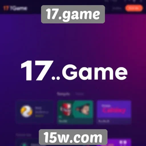 Análise da interface do usuário no site 17.game